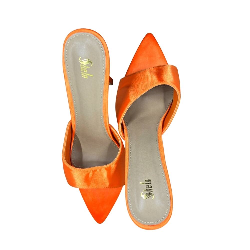 SHEIN 8-8.5 Narrow Orange Platform Sandals